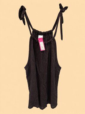 Target Xhilaration Black Sleeveless Tie Shoulder Cover-Up